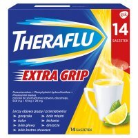 Theraflu Extra Grip lek na objawy przeziębienia i grypy, 14 saszetek