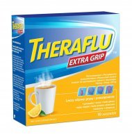 Theraflu ExtraGrip lek na objawy przeziębienia i grypy, 10 saszetek