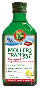 Tran Mollers 50+ 250ml (cytrynowy)