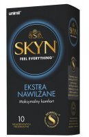 Unimil Skyn Ekstra nawilżenie Maksymalny komfort prezerwatywy, 10 sztuk
