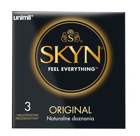 Unimil Skyn Original Naturalne doznania prezerwatywy, 3 sztuki