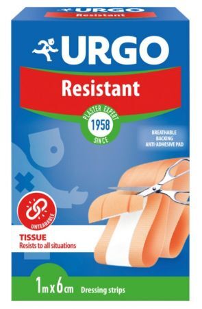 URGO Resistant Plaster 1 m x 6 cm, 1 sztuka