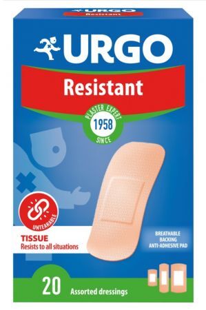 URGO Resistant Zestaw plastrów, 20 sztuk