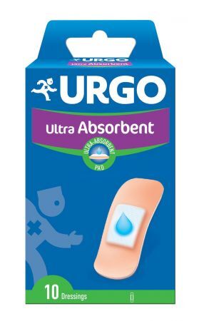 URGO Ultra Absorbent plastry, 10 sztuk