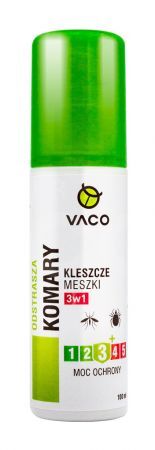 VACO Płyn na komary, kleszcze i meszki, 100 ml