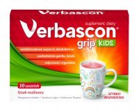 Verbascon Grip Kids, 10 saszetek (data ważności: 30.05.2024)