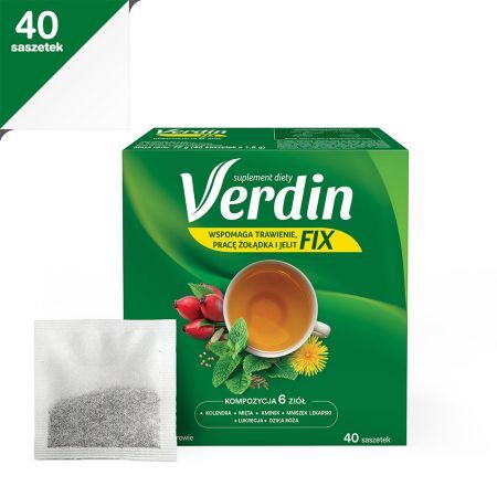 Verdin Fix zioła do zaparzania, 40 saszetek