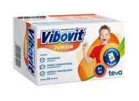 Vibovit Junior o smaku pomarańczowym dla dzieci 4-12 lat, 44 saszetki