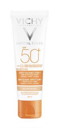 VICHY Capital Soleil SPF50 Krem koloryzujący do twarzy zapobiegający przebarwieniom, 50 ml