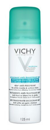 Vichy Deo Antyperspirant przeciw białym i żółtym plamom aerozol, 125 ml