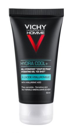 VICHY Homme Hydra Cool + Żel nawilżający do skóry twarzy i oczu, 50 ml