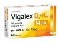 Vigalex D3 + K2 Max 4000 j.m., 60 tabletek