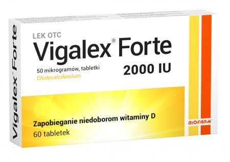 Vigalex Forte 2000 j.m., 60 tabletek