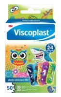 Viscoplast Zestaw Plastry dziecięce Mix, 50 sztuk