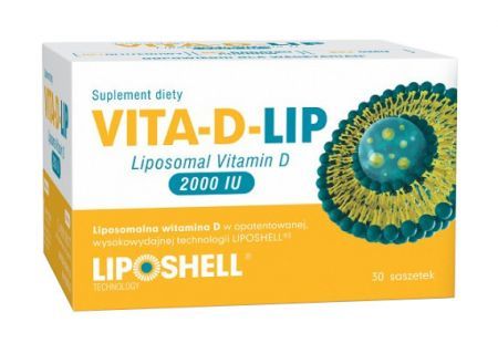 Vita-D-Lip Liposomal Vitamin D 2000 j.m., 30 saszetek (data ważności: 30.10.2023)