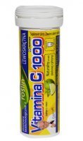 Vitamina C 1000 mg o smaku zielonej cytryny, 10 tabletek musujących /Uniphar/ (data ważności: 30.03.2023)