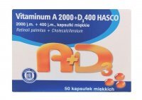 Vitaminum A 2000 + D3 400 Hasco, 50 kapsułek