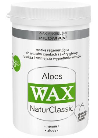 WAX Aloes Maska regenerująca do włosów cienkich, 480 ml (data ważności: 30.06.2023)
