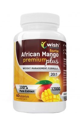 Wish African Mango Premium Plus Forte, 60 tabletek (data ważności: 30.05.2024)