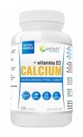 Wish Calcium + Witamina D3, 120 kapsułek