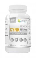 Wish Cynk Glukonian Cynku 15 mg, 180 kapsułek