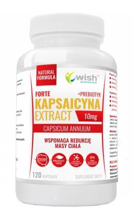 Wish Kapsaicyna Forte Extract 10 mg + Prebiotyk, 120 kapsułek