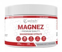 Wish Magnez w proszku Cytrynian magnezu, 250 g (data ważności: 30.03.2024)
