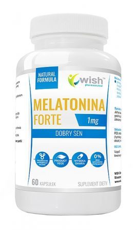 Wish Melatonina Forte 1 mg, 60 kapsułek