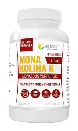 Wish Monakolina K 10 mg, 60 kapsułek