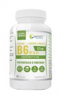 Wish Witamina B6 50 mg, 60 kapsułek (data ważności: 20.02.2024)
