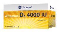 Witamina D3 4000 IU, 50 tabletek /Farmapol/