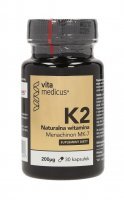 Witamina K2 MK-7 200 ug, 30 kapsułek /Herbamedicus/ (data ważności: 28.02.2024)