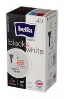 Wkładki higieniczne Bella Panty Slim Black and White, 40 sztuk