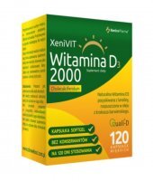 XeniVIT Witamina D3 2000, 120 kapsułek (data ważności: 31.10.2023)