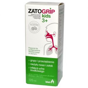 Zatogrip Kids 3+ syrop dla dzieci, 120 ml