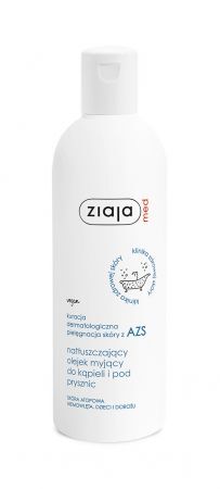 Ziaja Med AZS natłuszczający olejek myjący do kąpieli i pod prysznic, 270ml