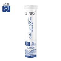 ZINIQ Calcium 500 mg + Witamina C, 20 tabletek musujących