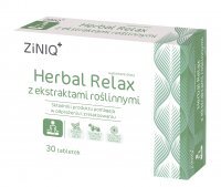 ZINIQ Herbal Relax z ekstraktami roślinnymi, 30 tabletek