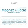 ZINIQ  Magnez + Potas + Witamina B6, 20 tabletek musujących