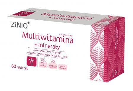 ZINIQ Multiwitamina + minerały, 60 tabletek