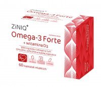 ZINIQ Omega 3 Forte + Witamina D3, 60 kapsułek